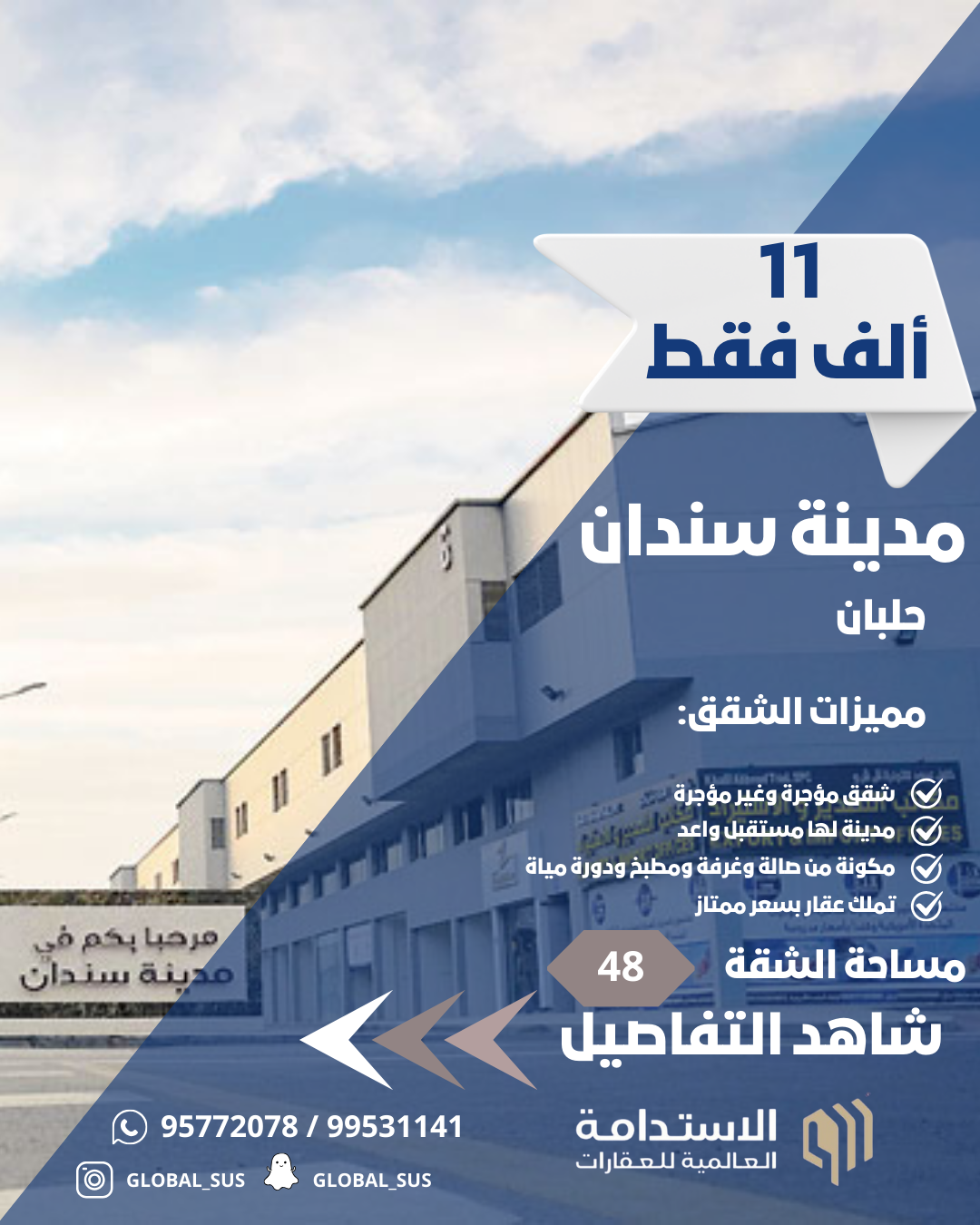 أرخص شقق في سندان